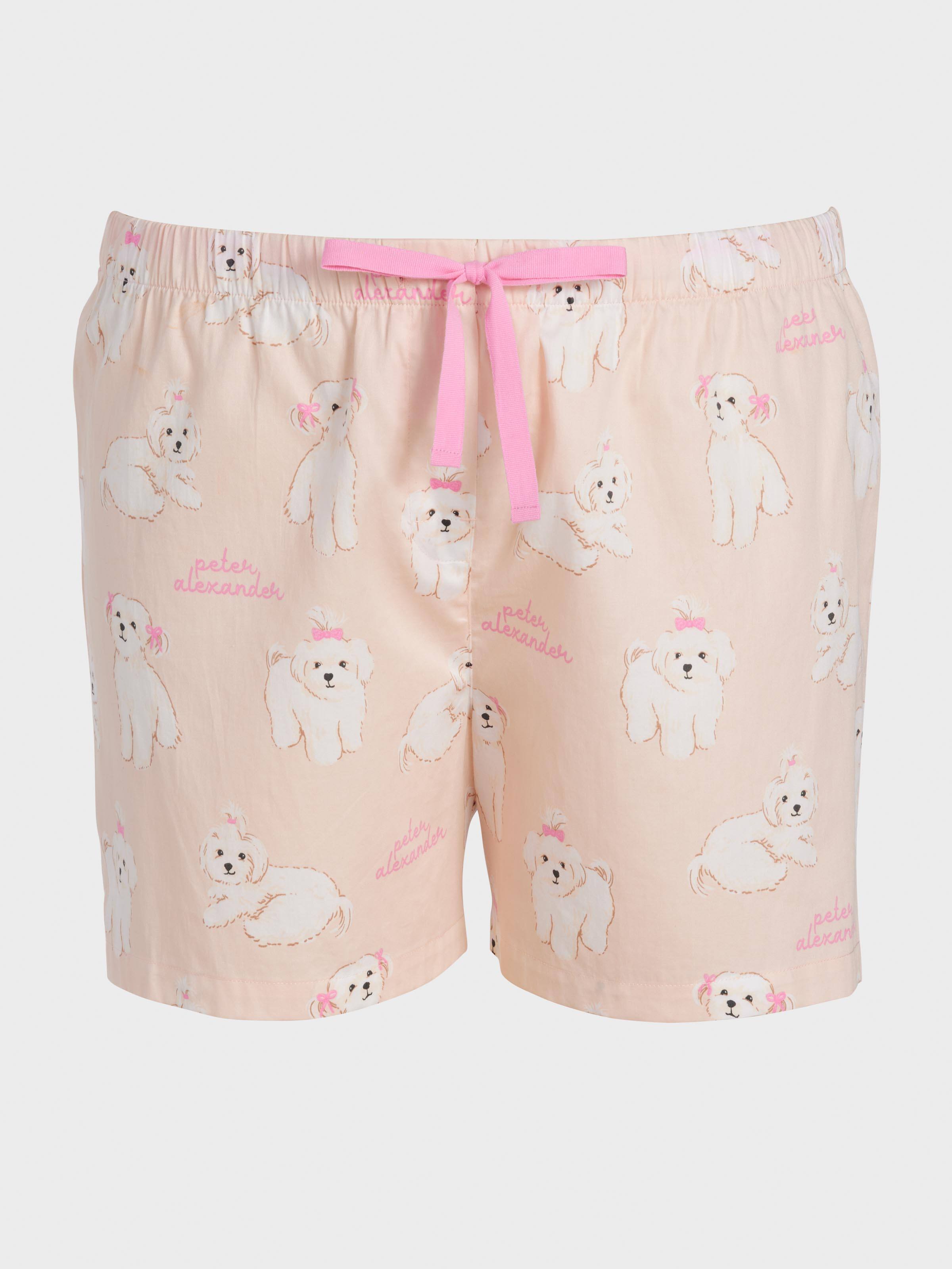 P.A. Plus Maltese Dog 100% Cotton Mid Short