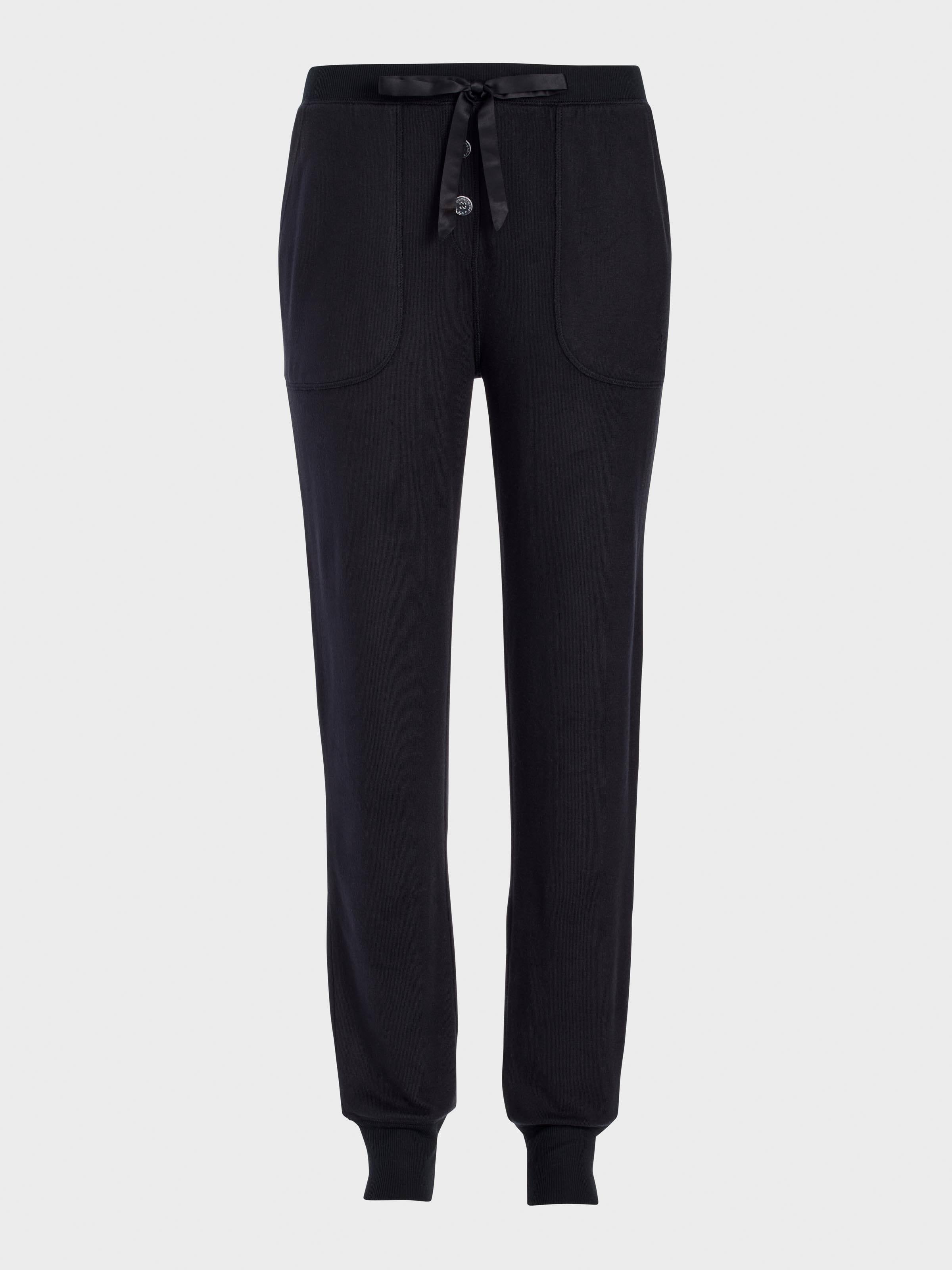 Black Plush Easy Pj Pant