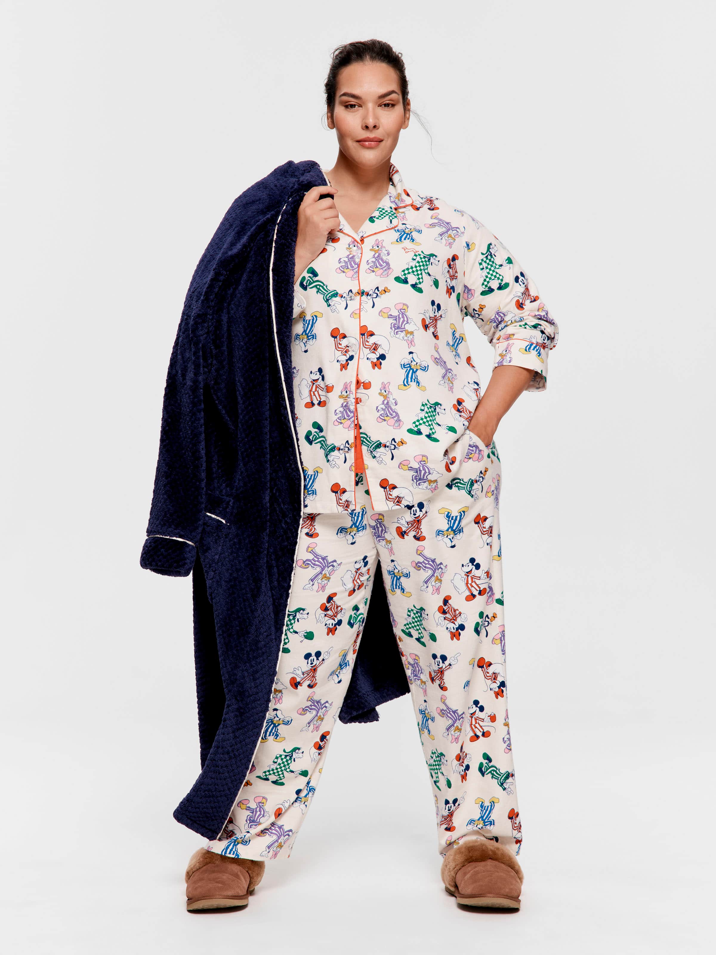 P.A. Plus  & Friends Bamboo Flannelette Classic Pj Set