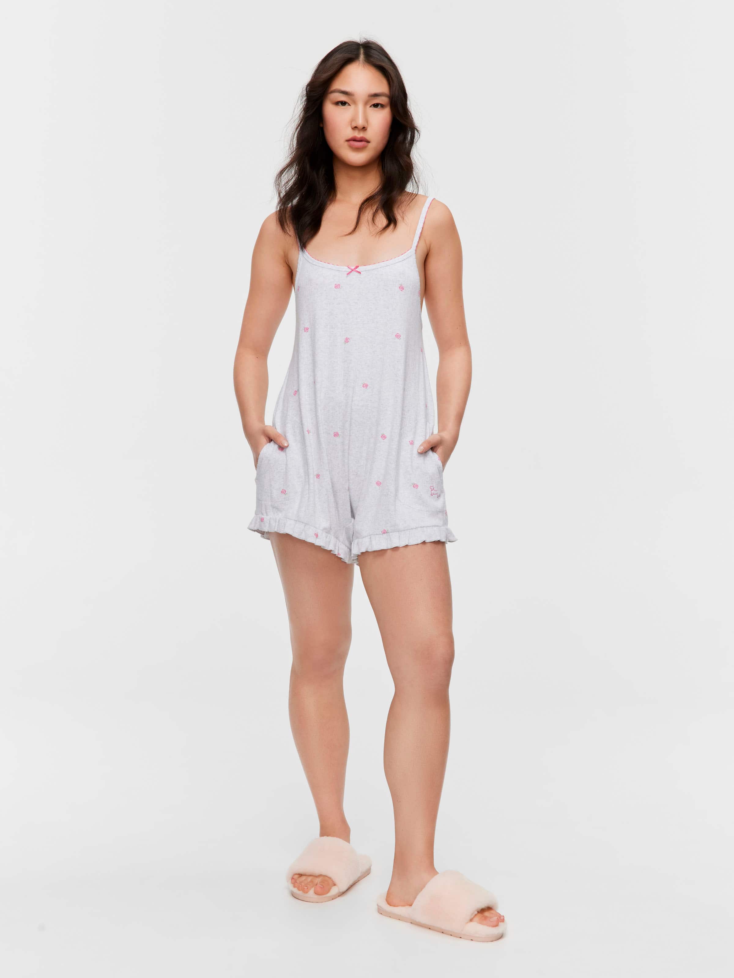 Pointelle Rose Onesie
