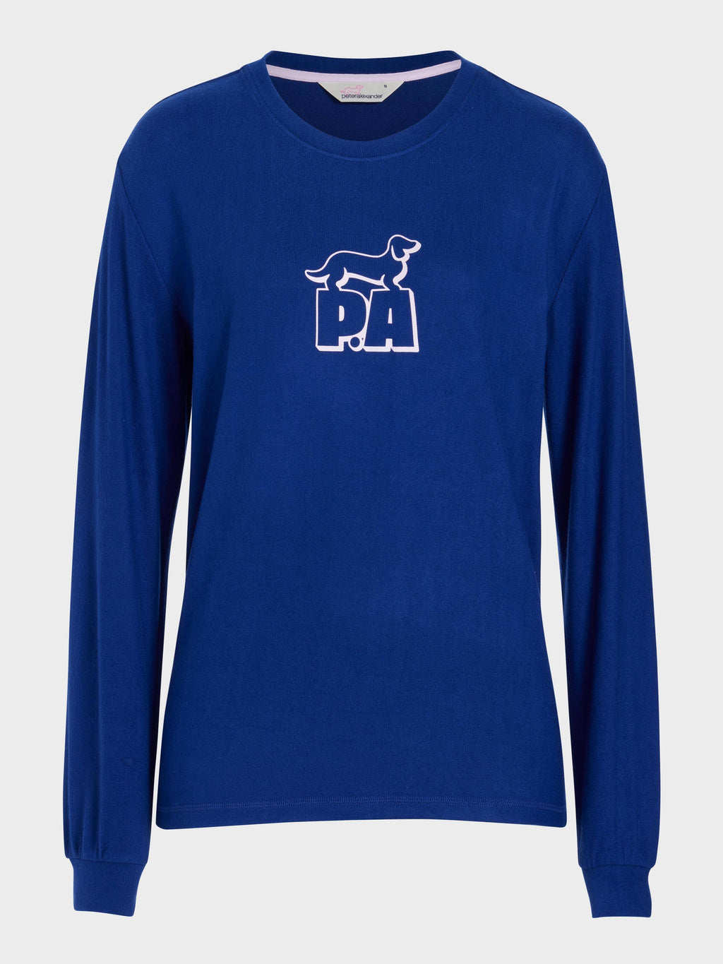 Navy Plush Block Logo Sweater