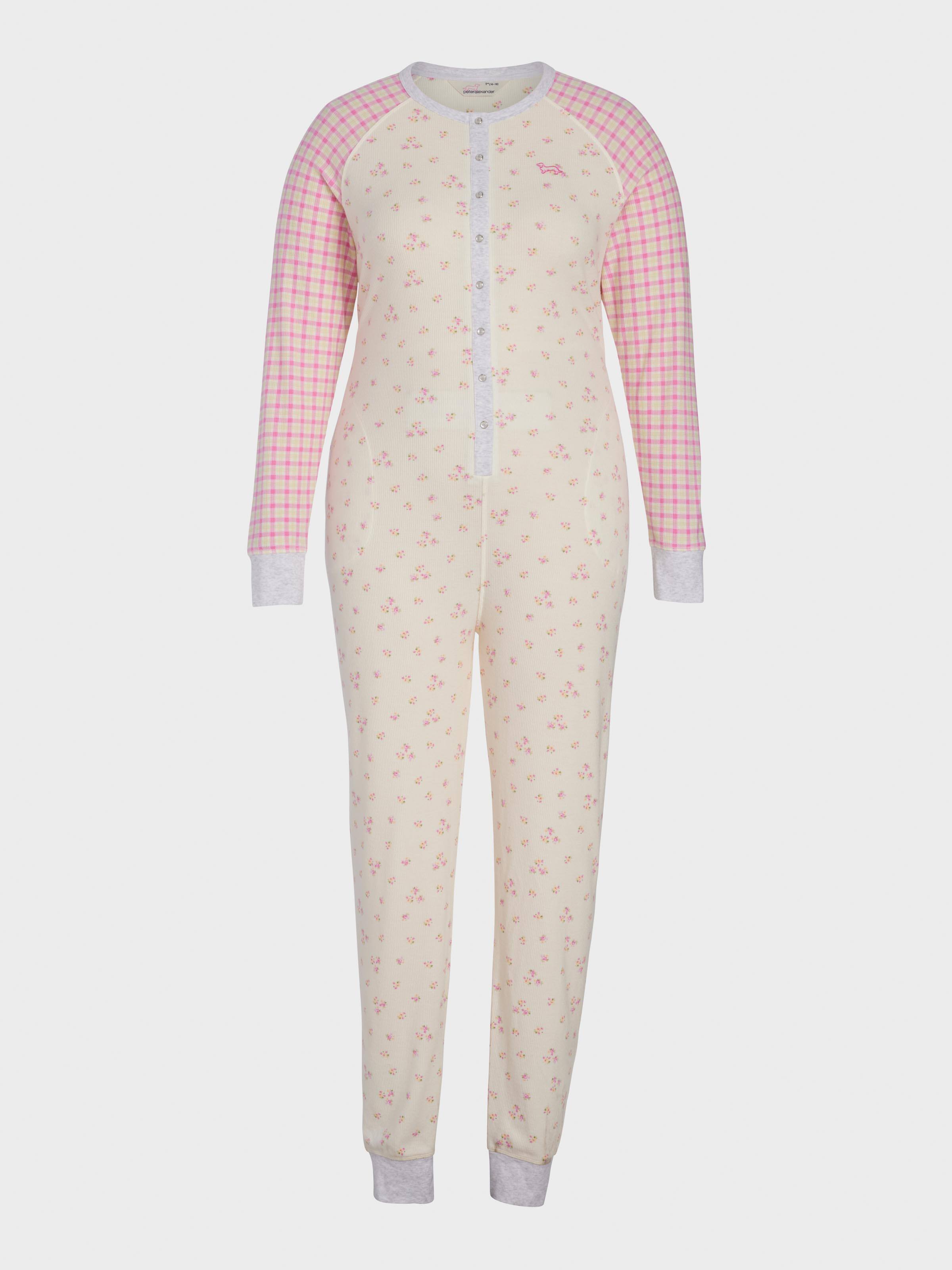 P.A. Plus Waffle Contrast Print Onesie