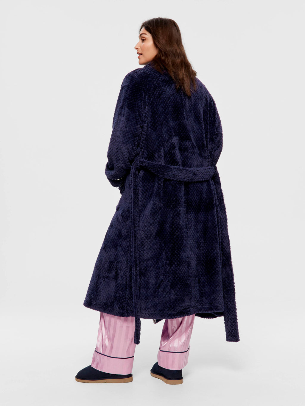 P.A. Plus Peter's Navy Jacquard Gown
