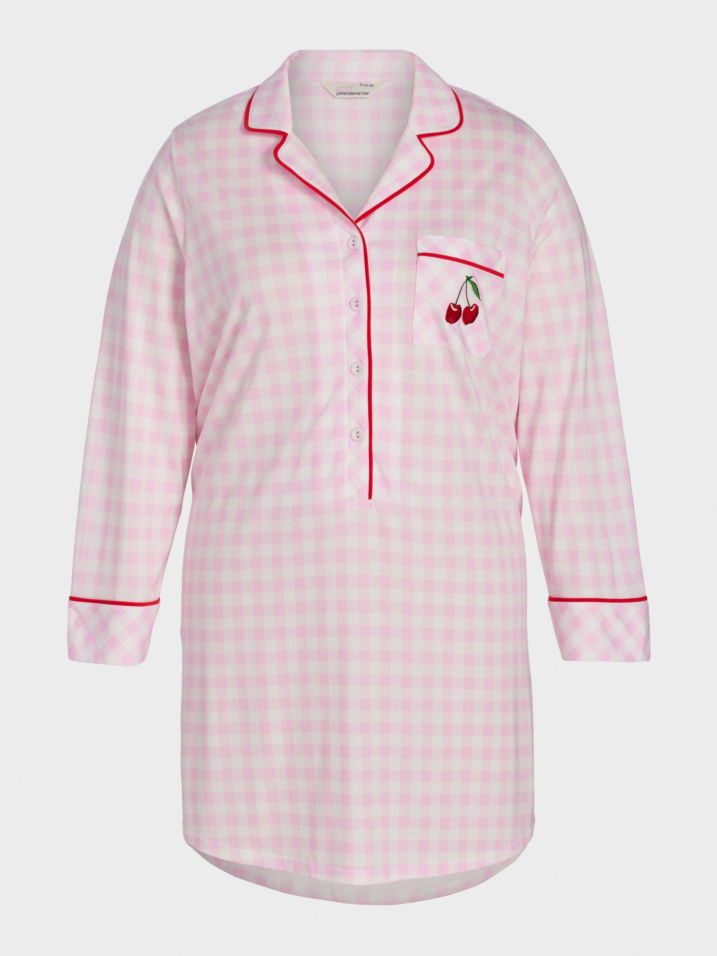 P.A. Plus Cherry On Top Long Sleeve Nightshirt