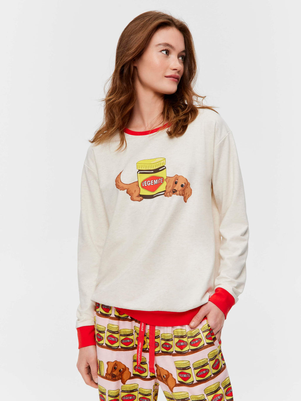 Vegemite Sweater & Bamboo Flannelette Pant Pj Set