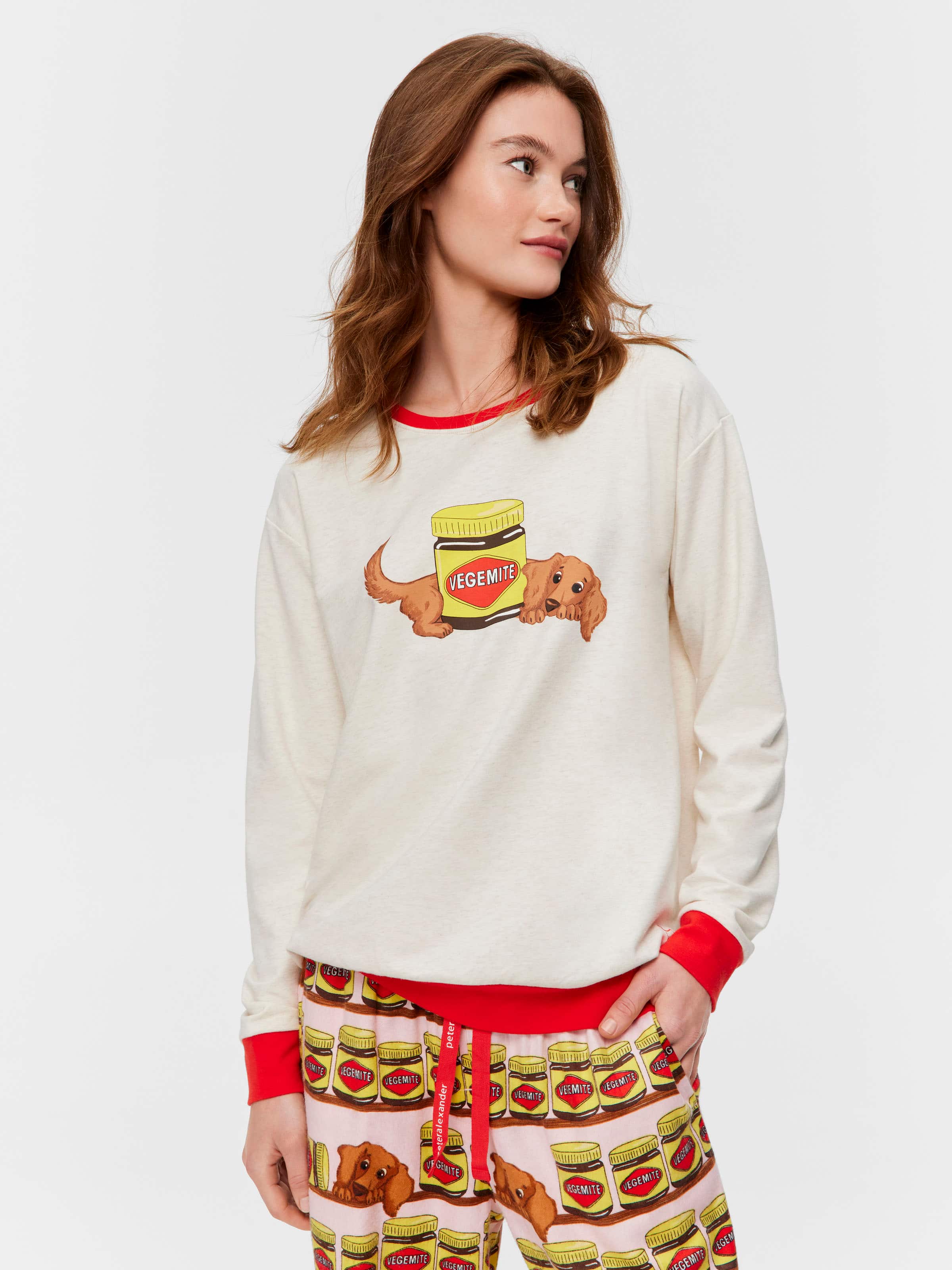 Vegemite Sweater & Bamboo Flannelette Pant Pj Set