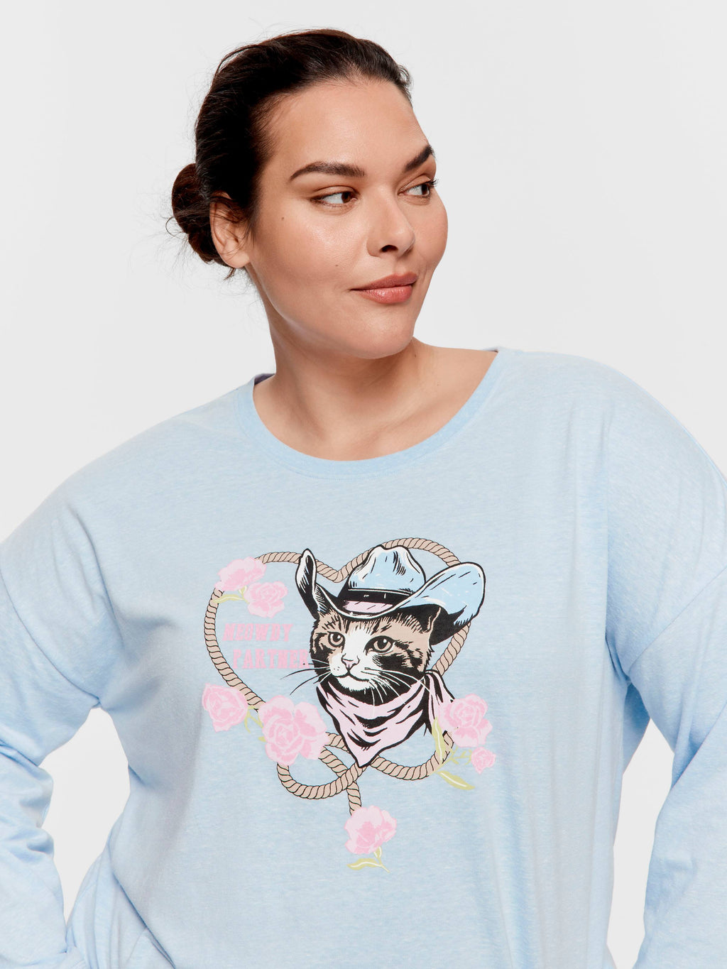P.A. Plus Cowboy Kitty Long Sleeve Top