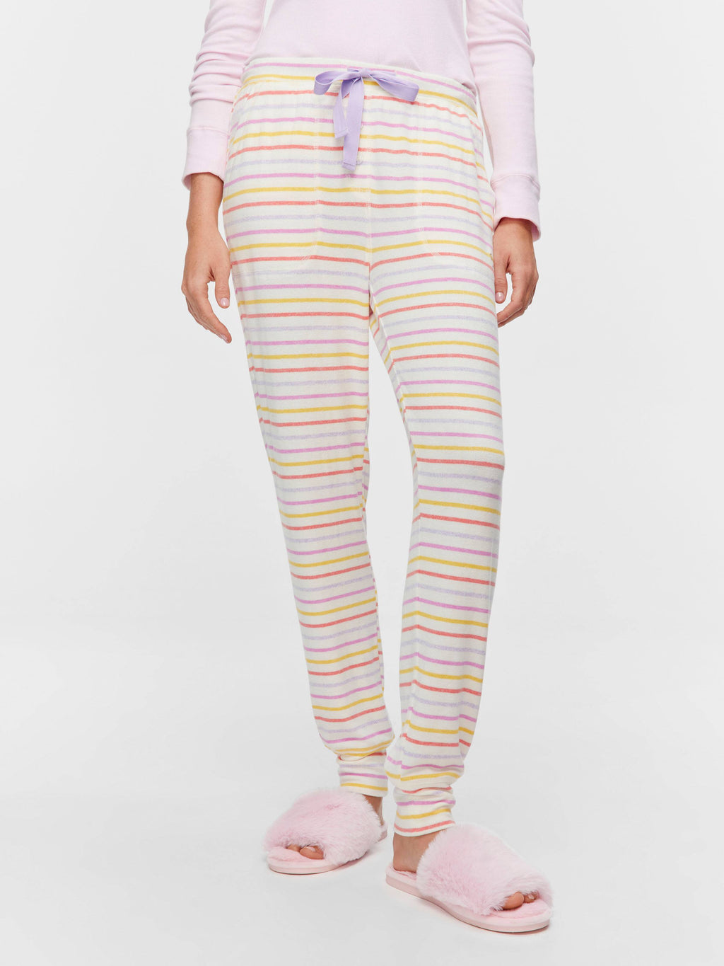 Fuzzy Stripe Easy Pj Pant