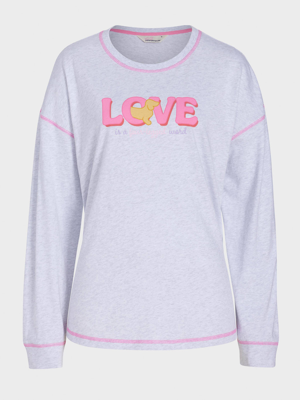 Love Is A 4 Legged Word Oversized Long Sleeve Top
