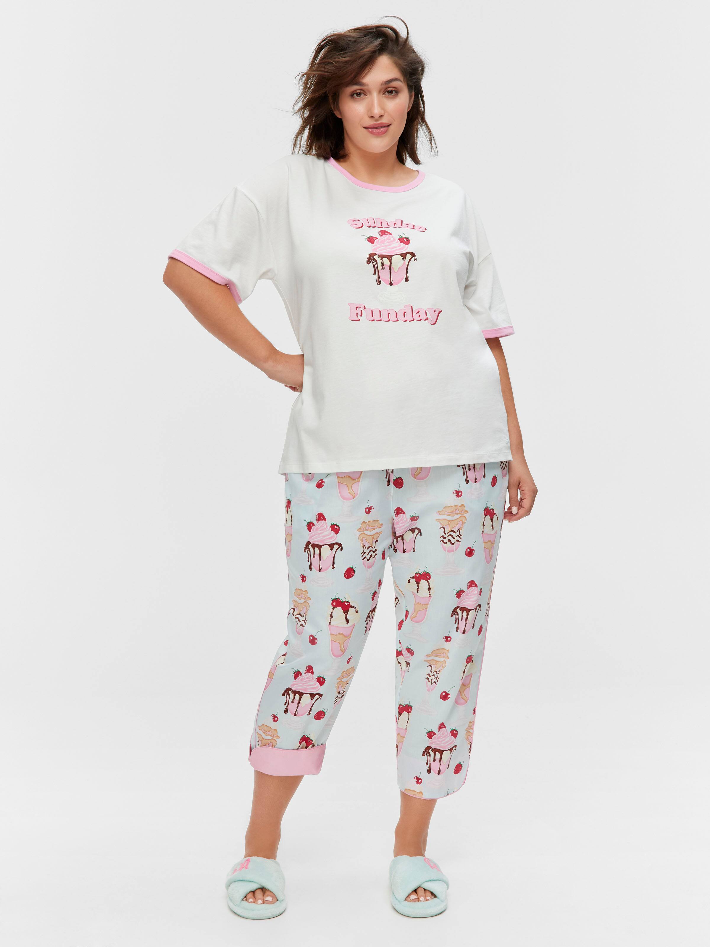 P.A. Plus Ice Cream Sundae 100% Cotton Oversized Tee