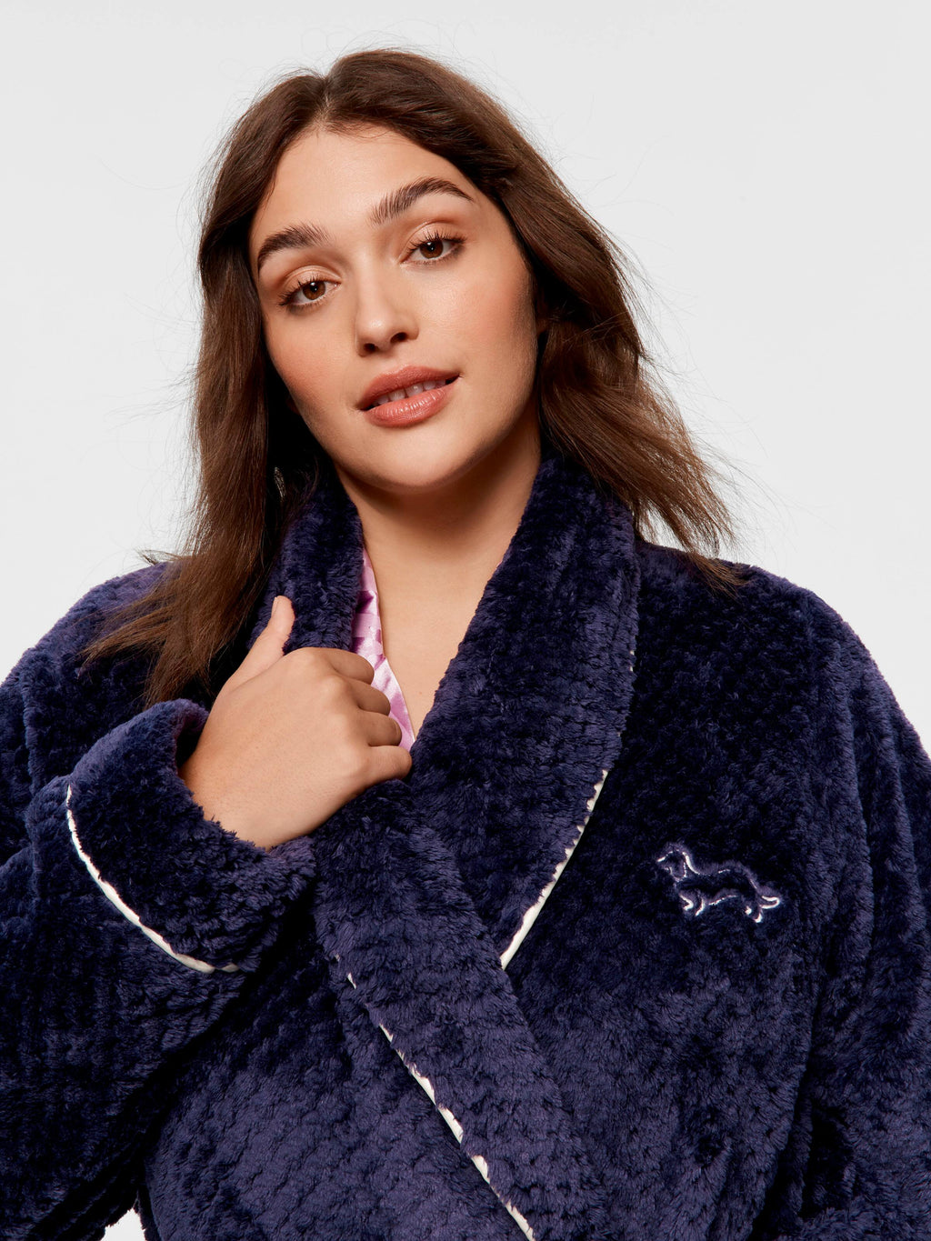 P.A. Plus Peter's Navy Jacquard Gown