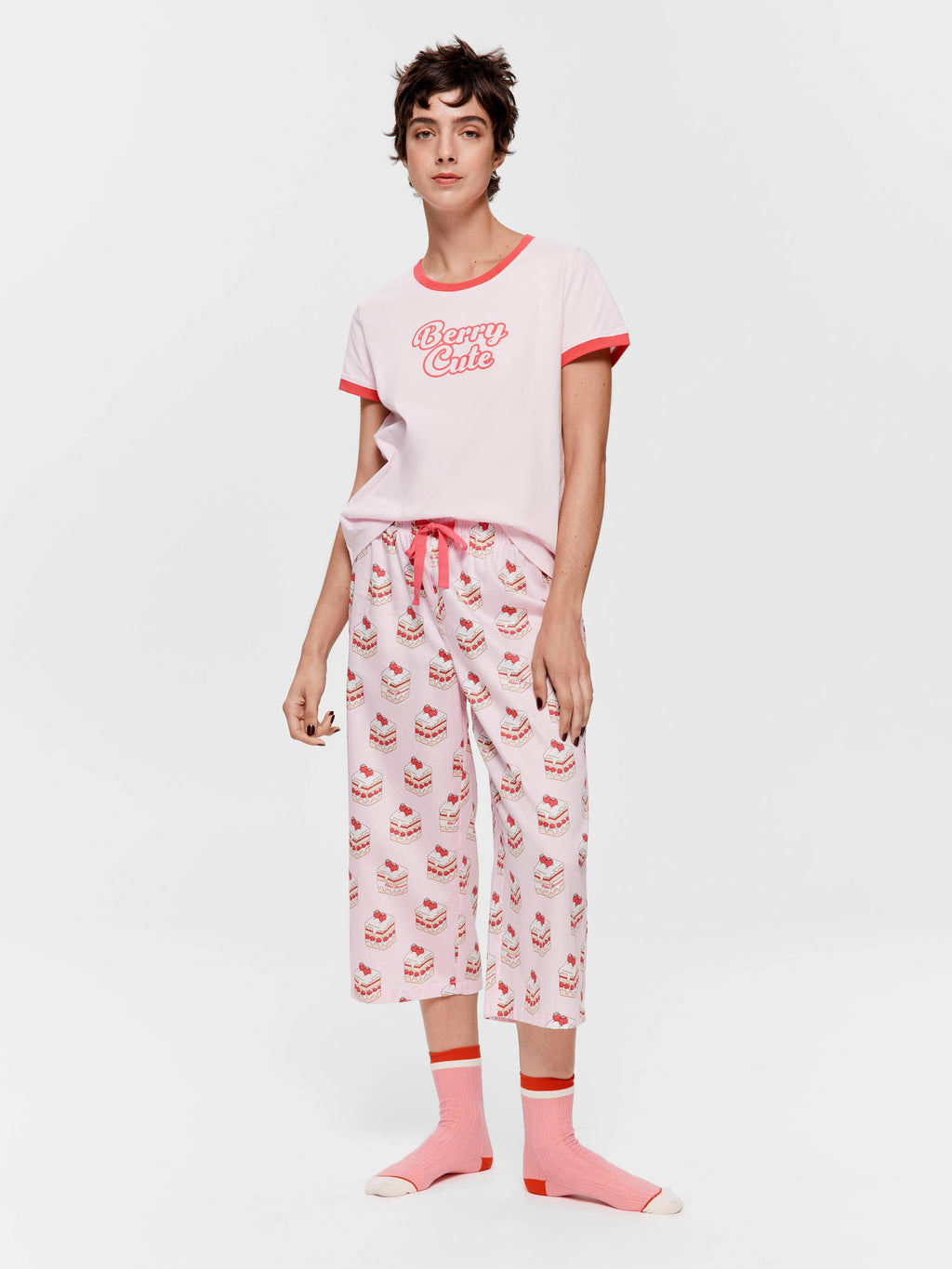 Sweet Cakes 100% Cotton 3/4 Pj Pant