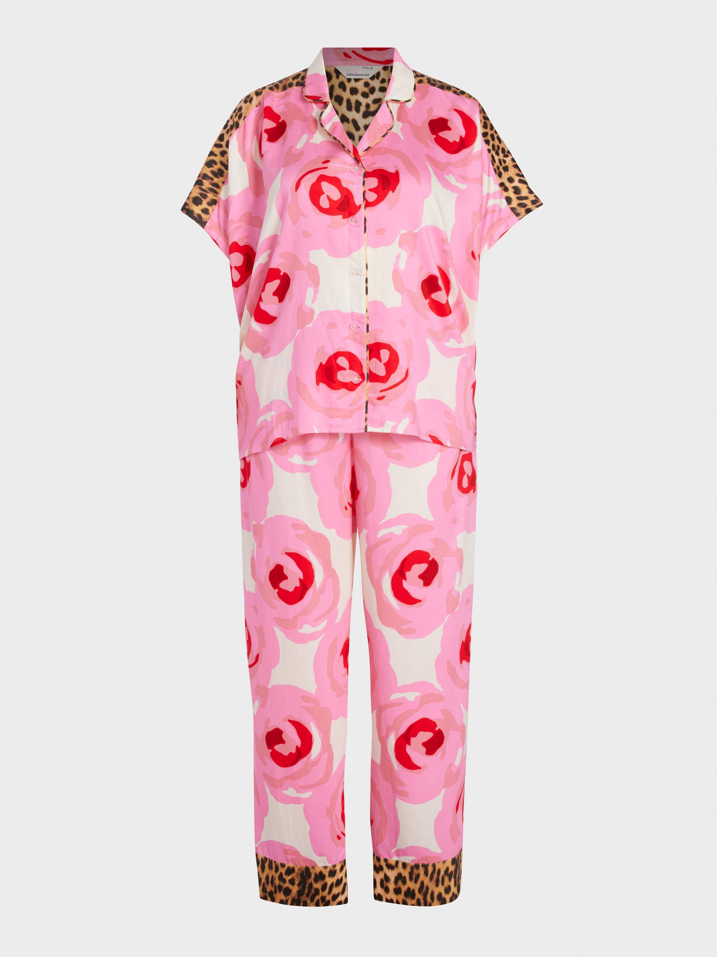P.A. Plus Floral Leopard Fashion Pj Set