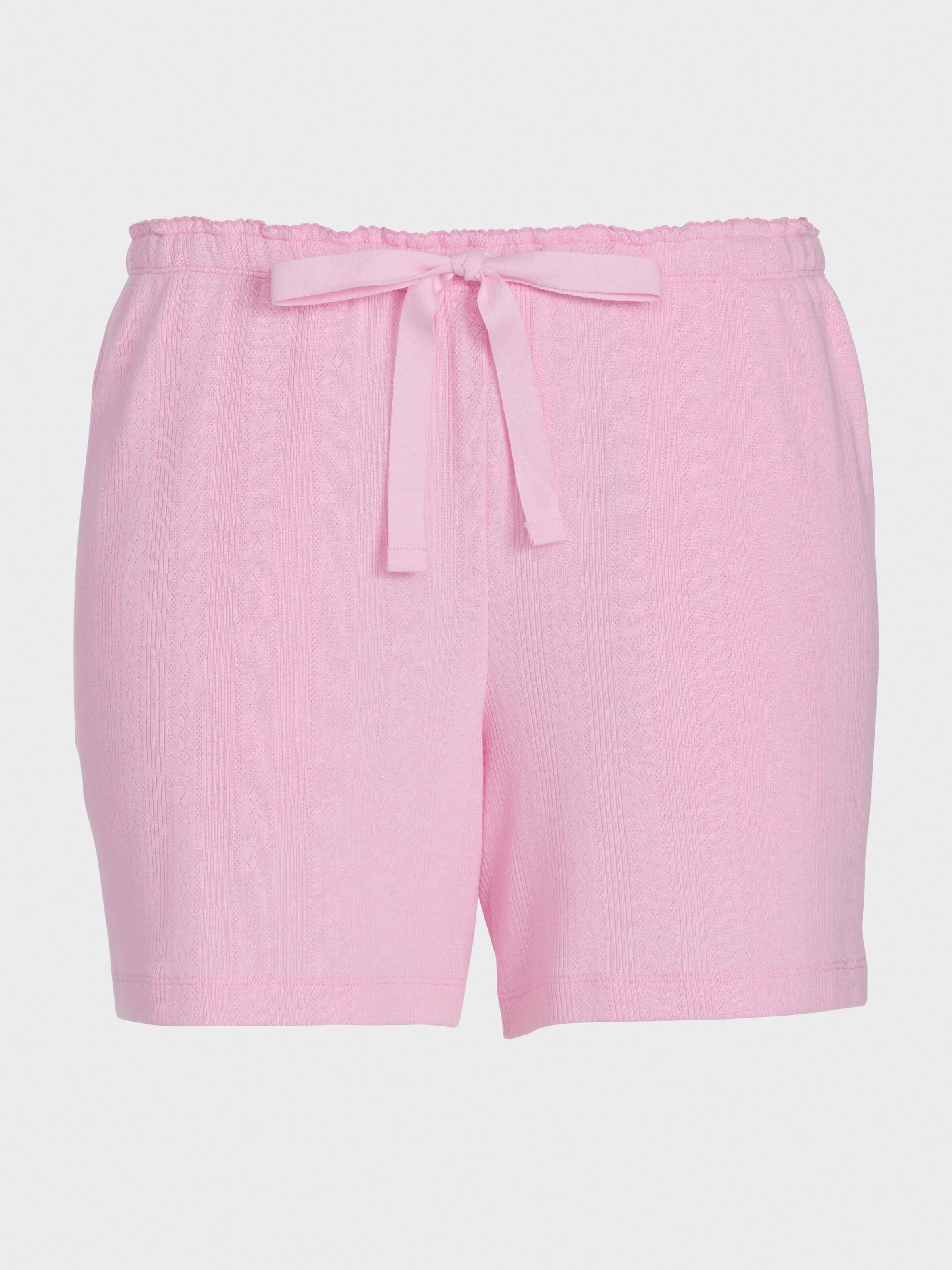 Pink Marle Soft Waffle Mid Short