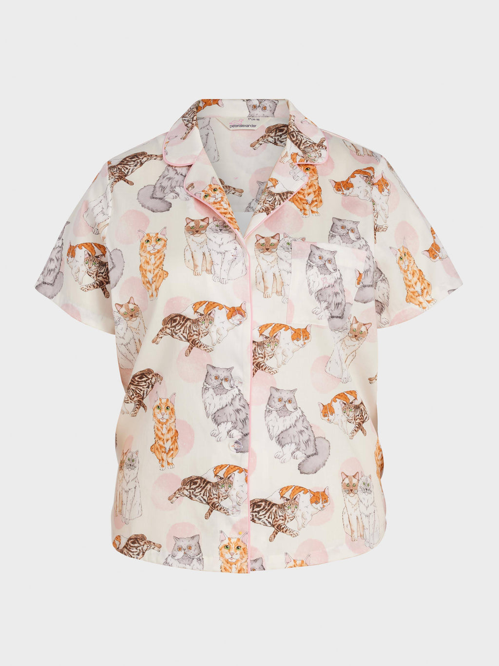 P.A. Plus Cats 100% Cotton Short Sleeve Shirt