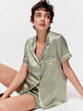 Sage Chic Satin Shortie Pj Set