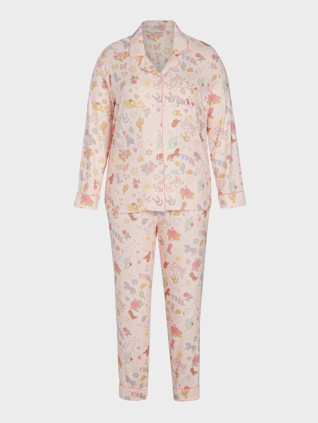 P.A. Plus Howdy Plush Classic Pj Set