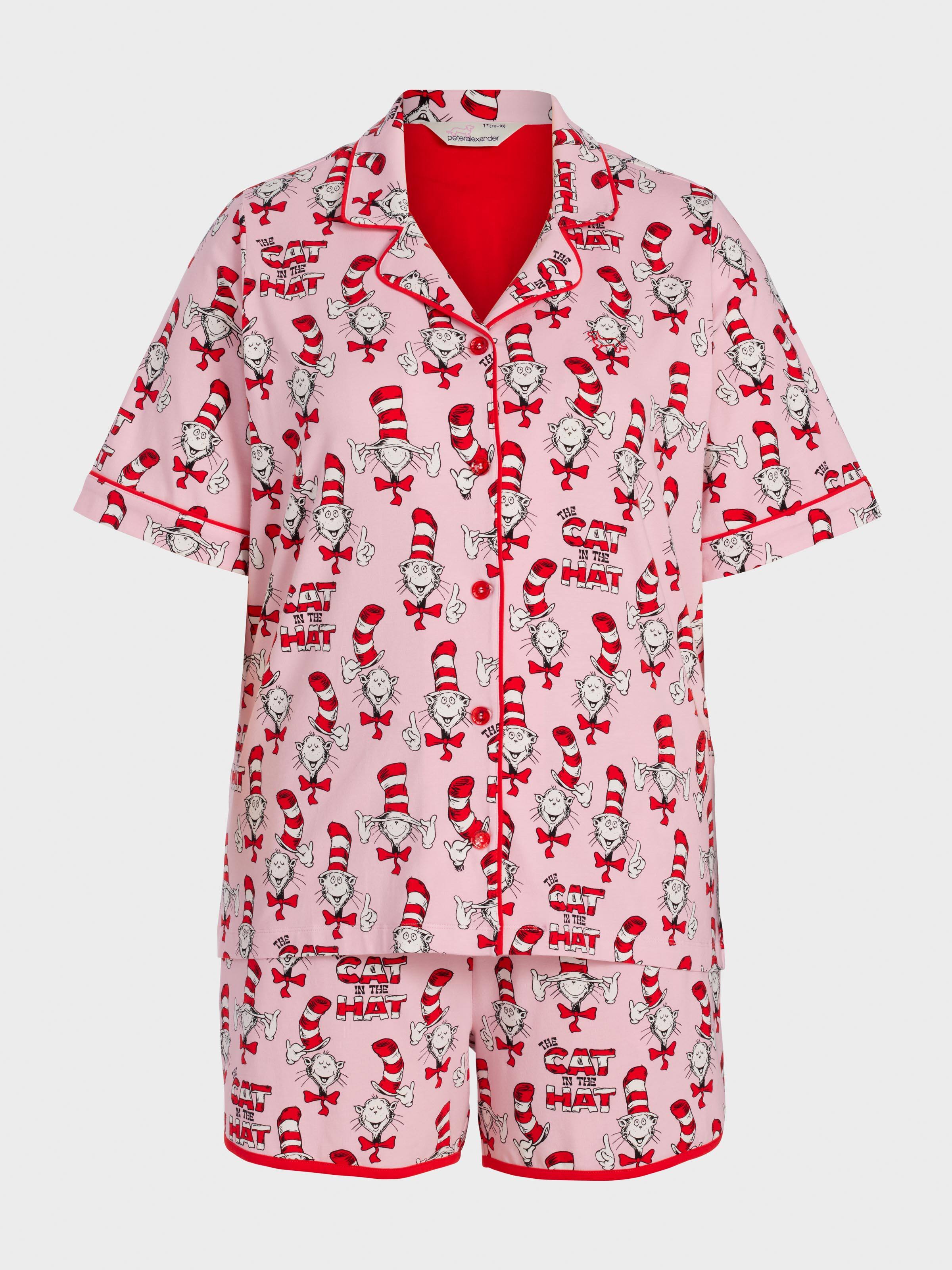 P.A. Plus Dr Seuss The Cat In The Hat Shortie Pj Set