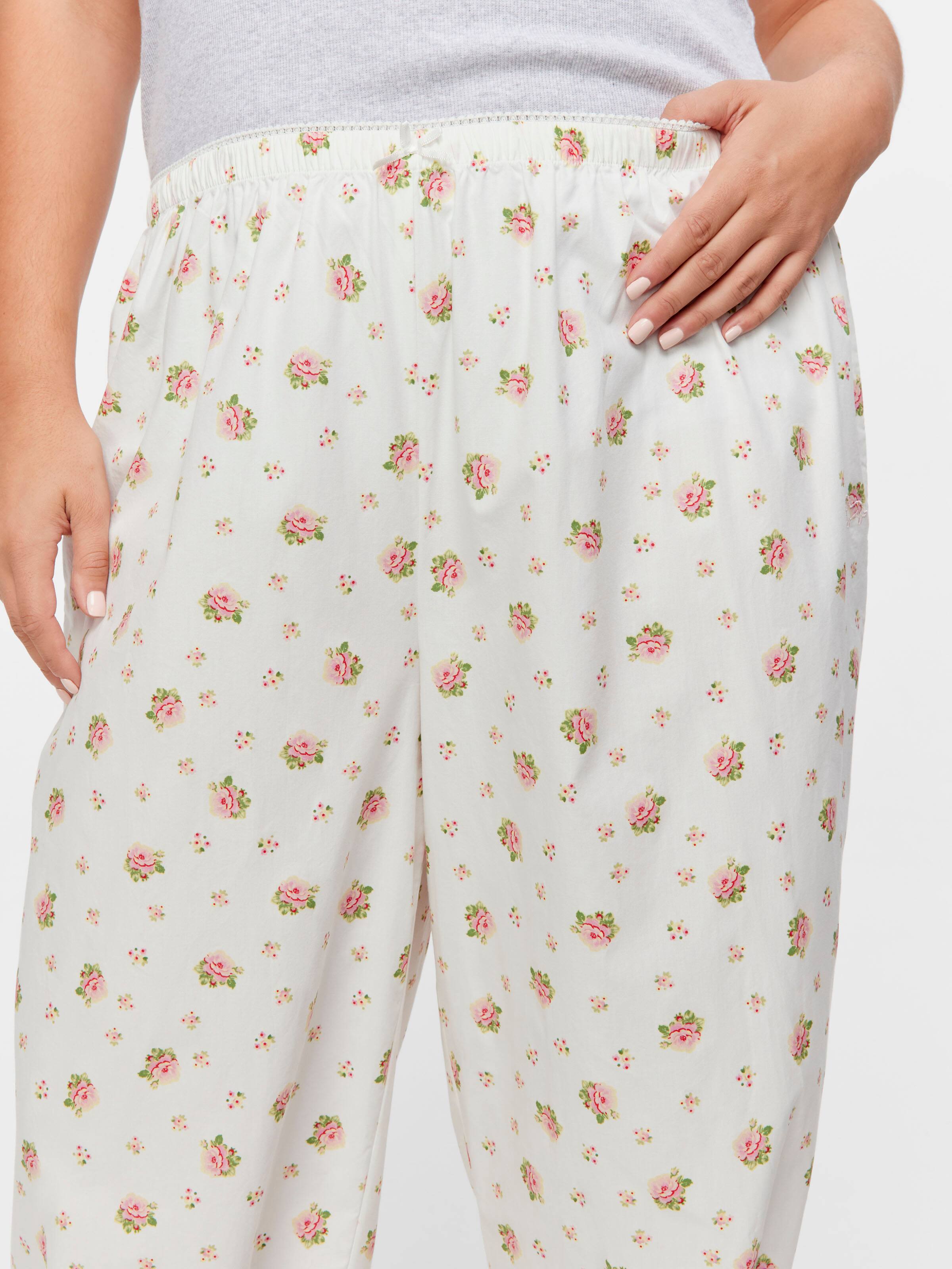 P.A. Plus Ditsy Floral 100% Cotton Classic Pj Pant
