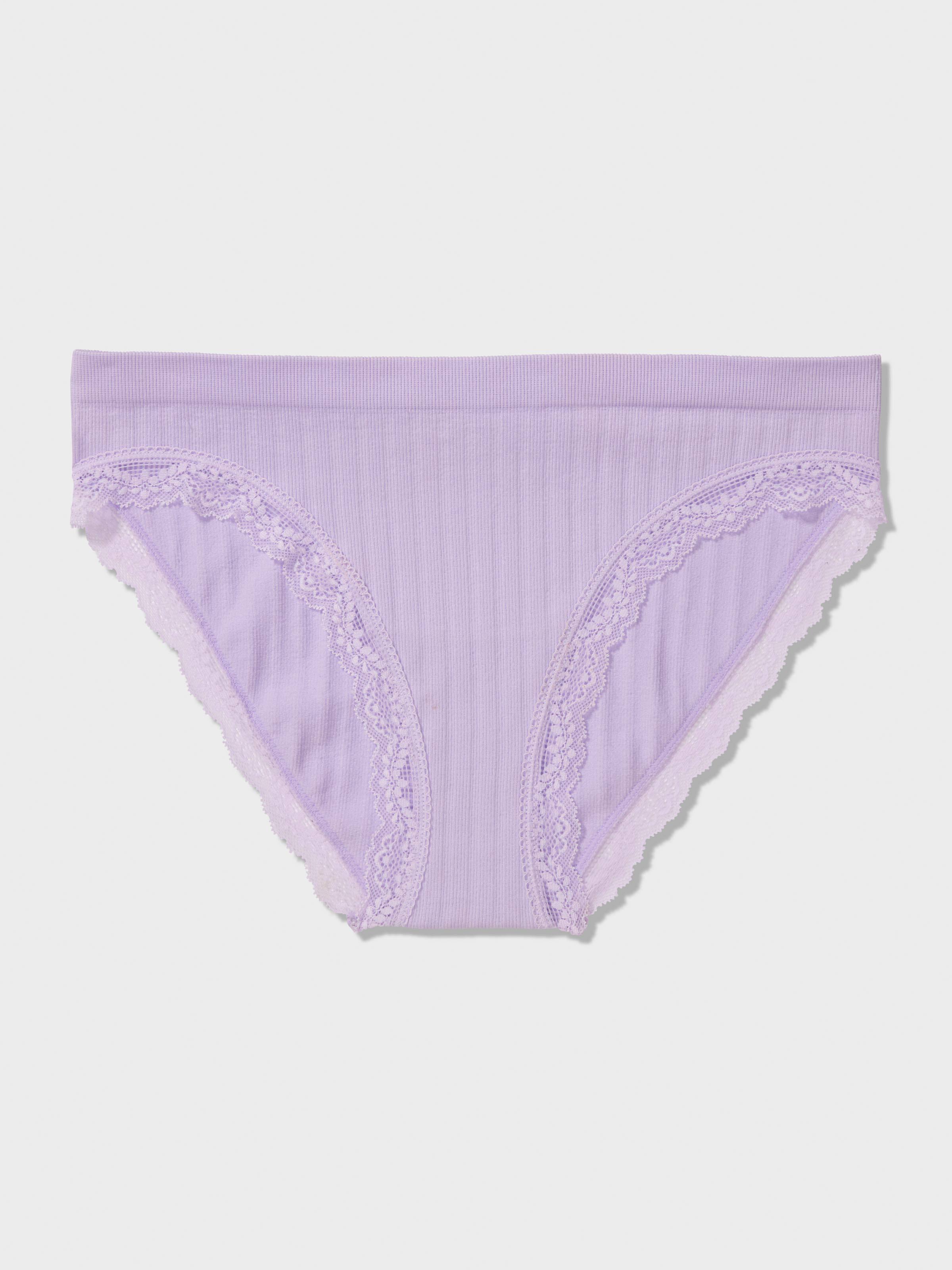 Lilac Lace Trim Brief