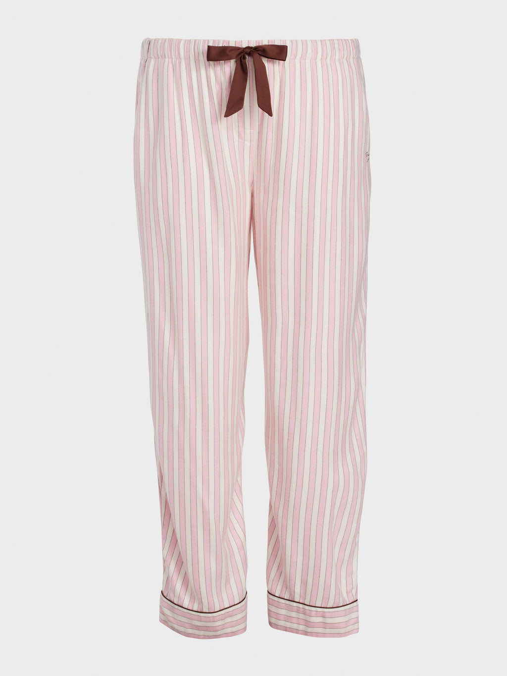 P.A. Plus Pink Stripe Viscose Flannelette Classic Pj Pant