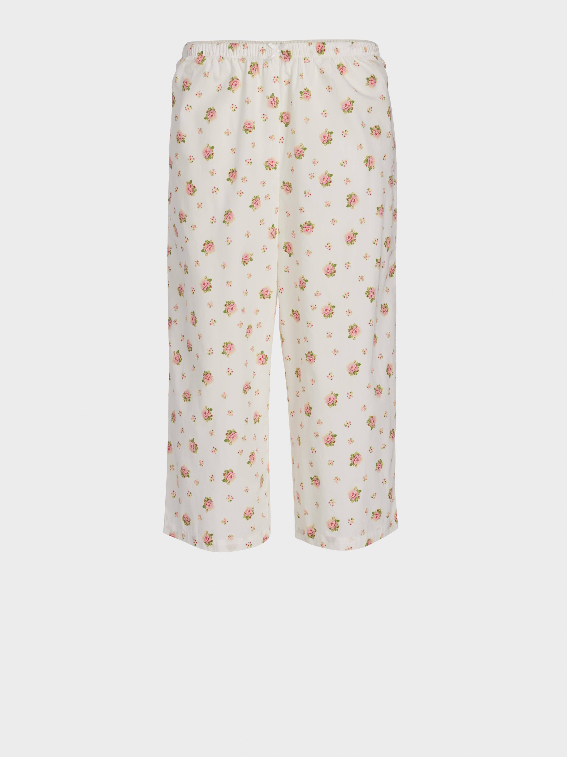 Ditsy Floral 100% Cotton 3/4 Pj Pant