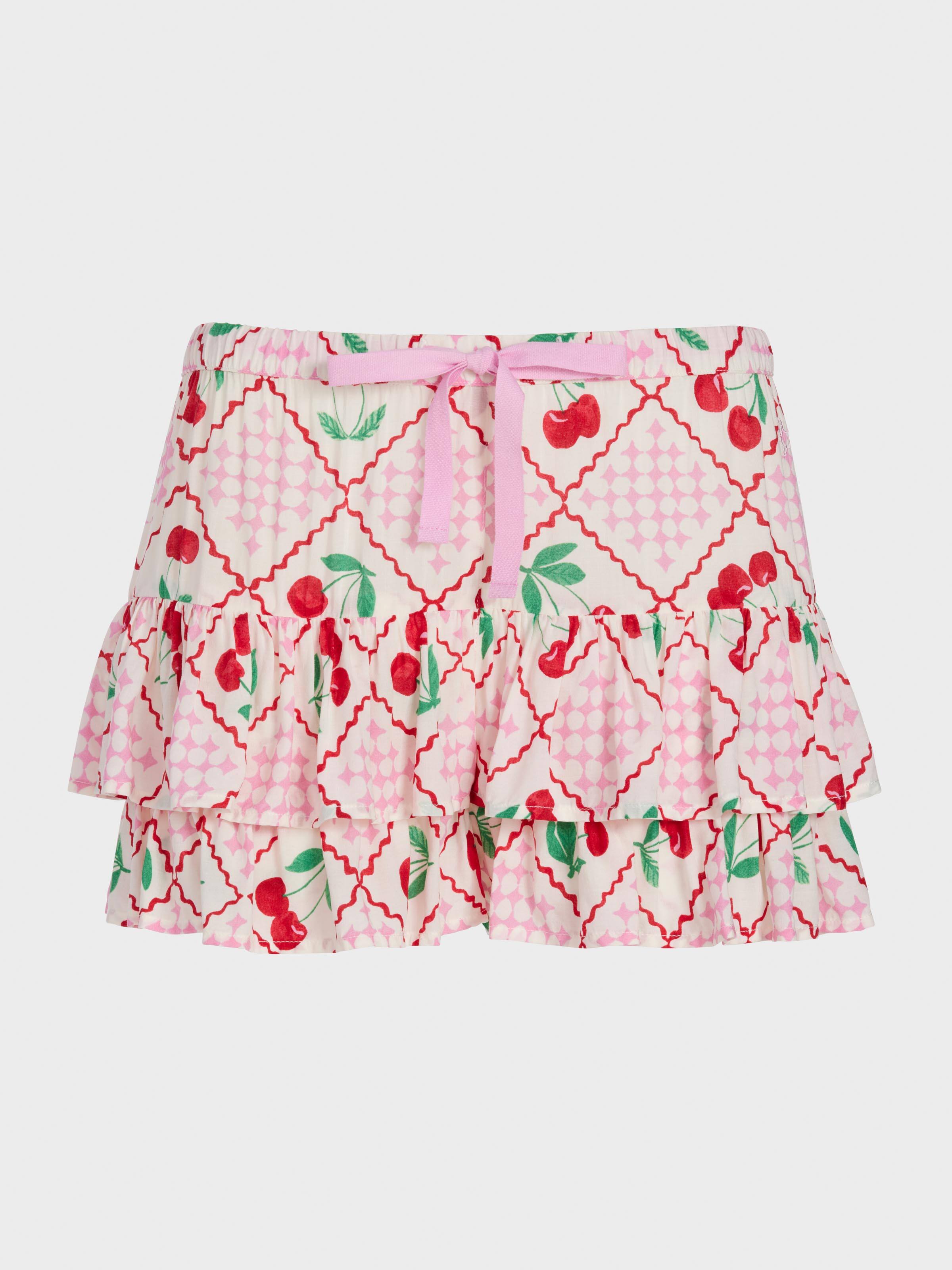 Cherry On Top Mini Ruffle Short