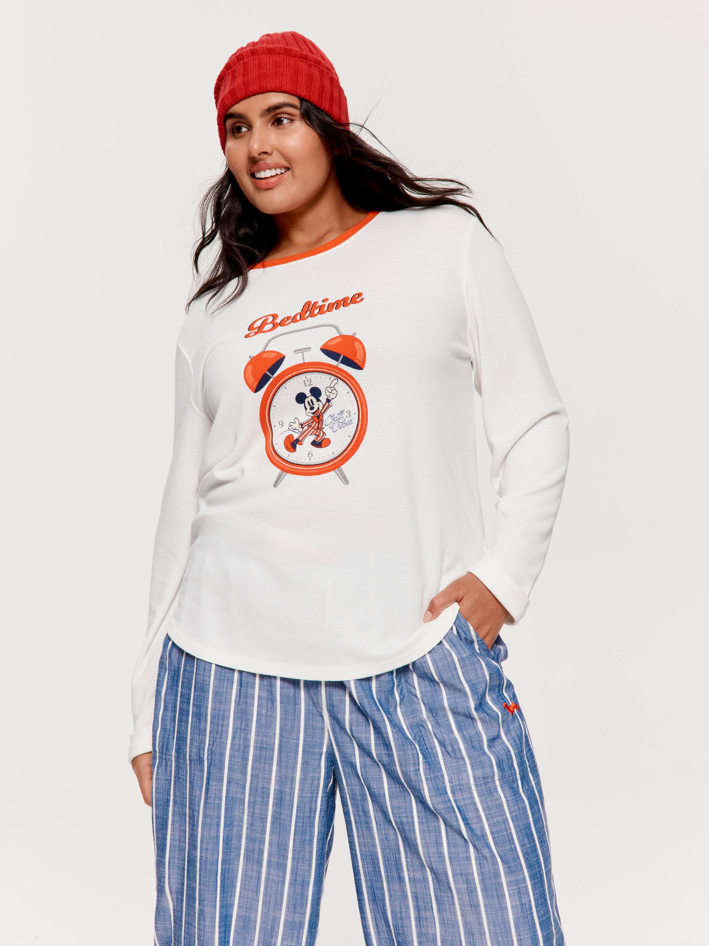 P.A. Plus Wake Up  Waffle Long Sleeve Top