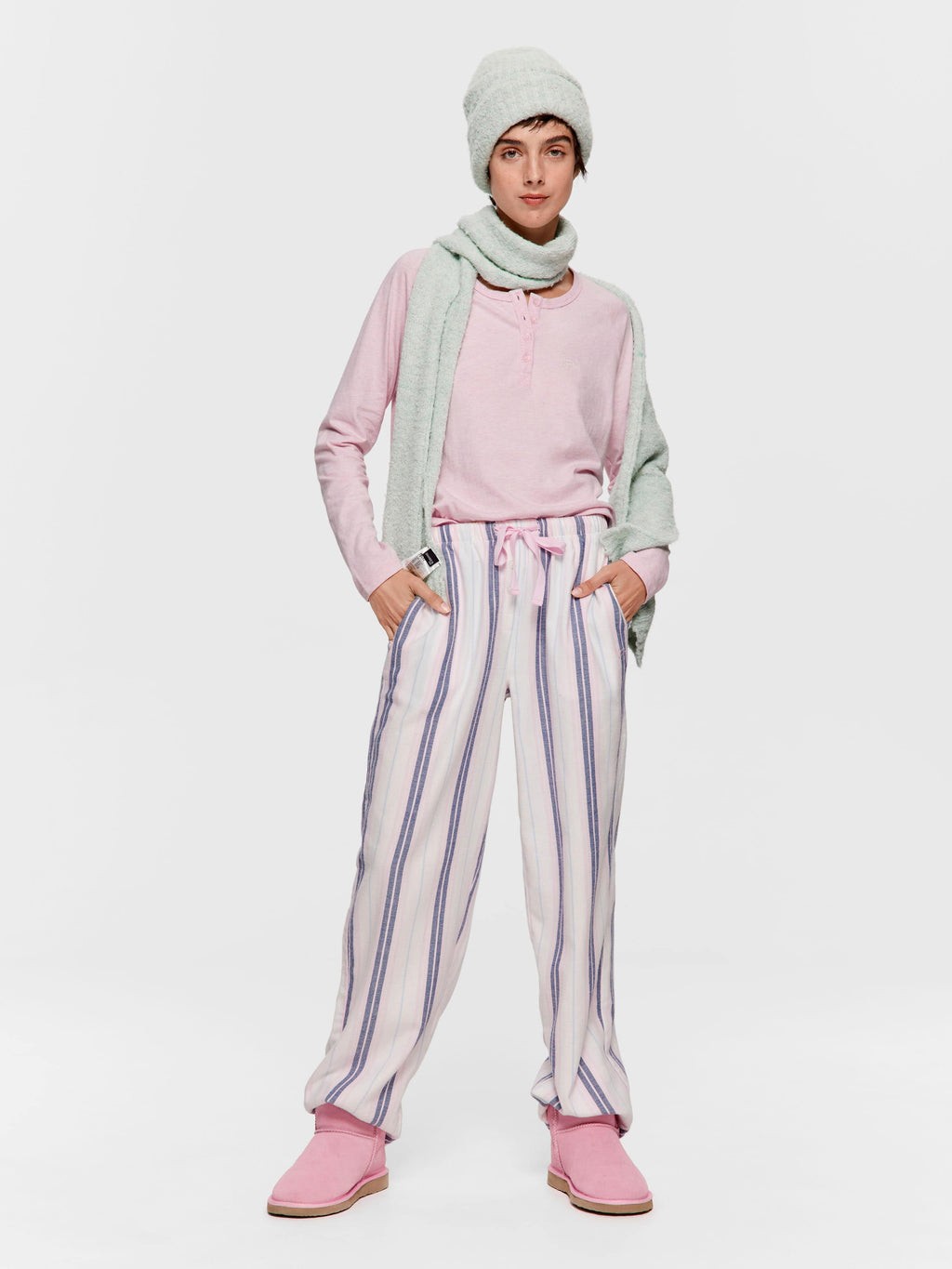 Classic Stripe Flannelette Pj Pant