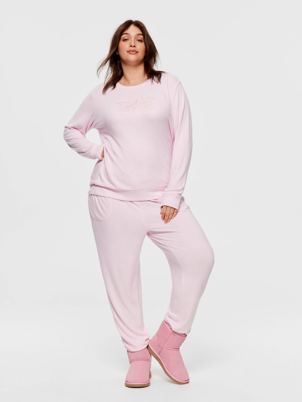 P.A. Plus Pink Plush Sweater