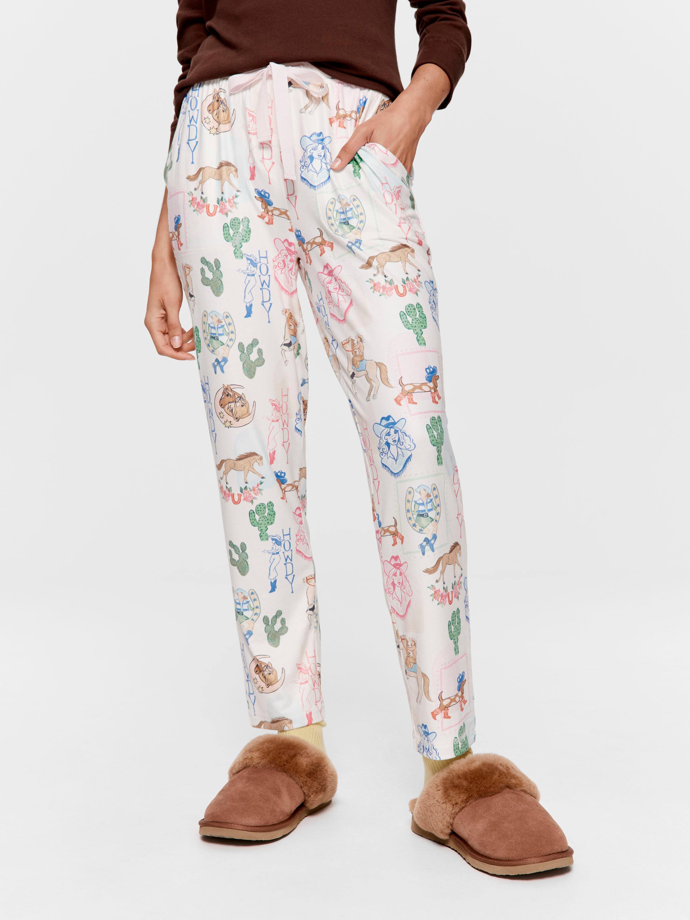 Western Plush Tapered Pj Pant