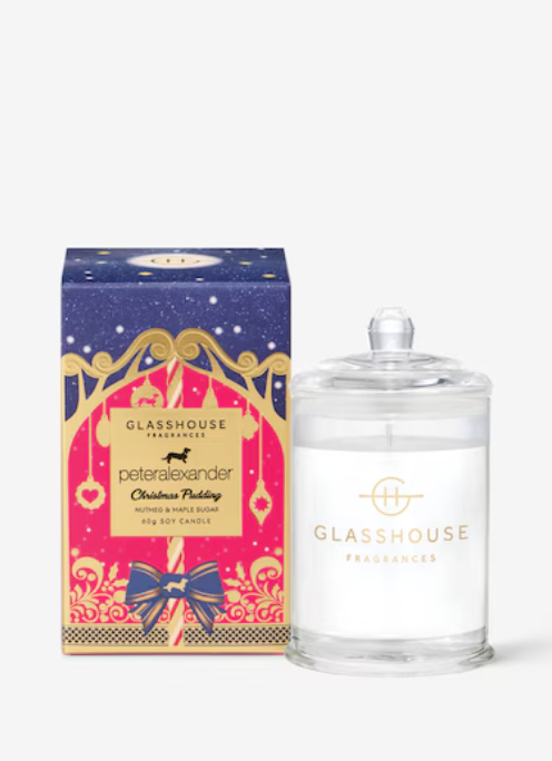 Glasshouse Fragrances Limited Edition Christmas Pudding 60G Candle